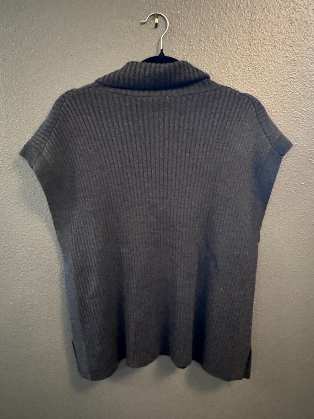 Eileen Fisher Ribbed Sleeveless Turtleneck Sweater Vest Knit - Picture 2 of 2